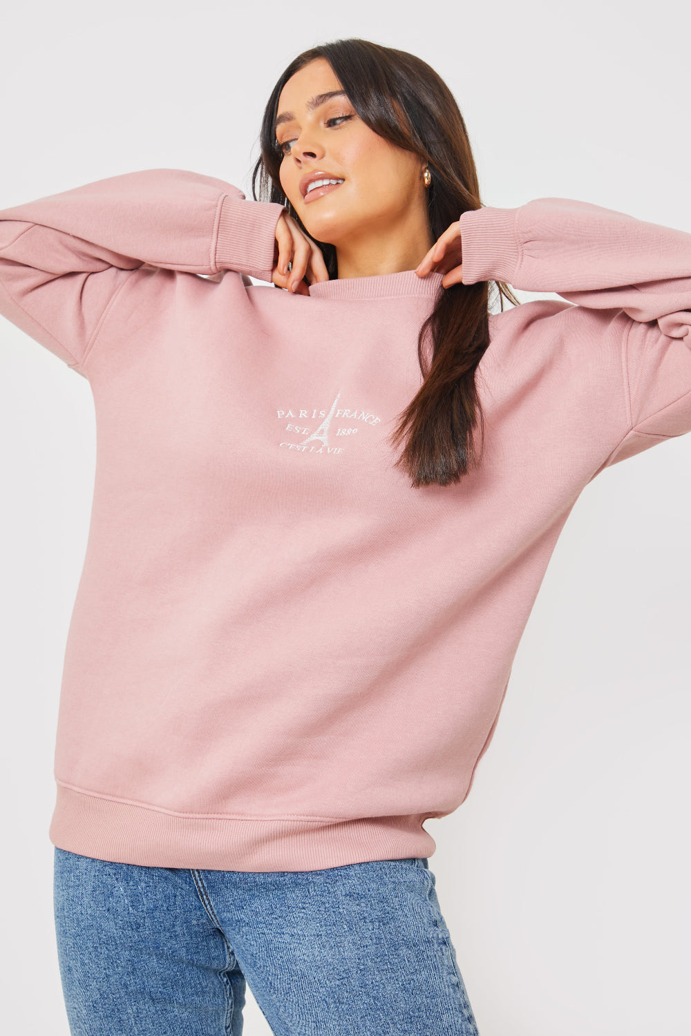 Paris Embroidered Sweater