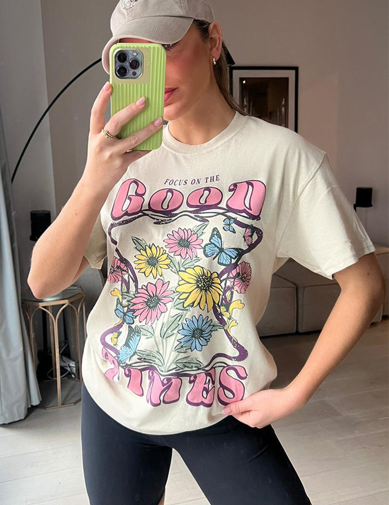 Good Times Motif T-Shirt
