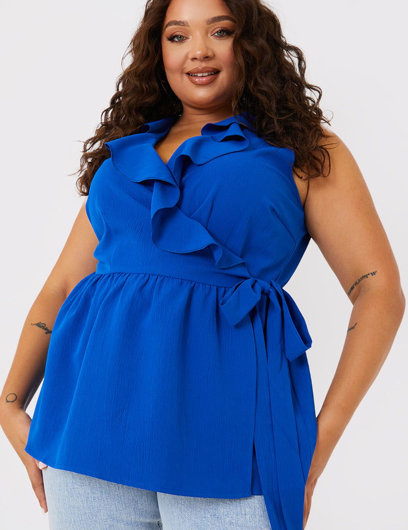 Frill Wrap Top