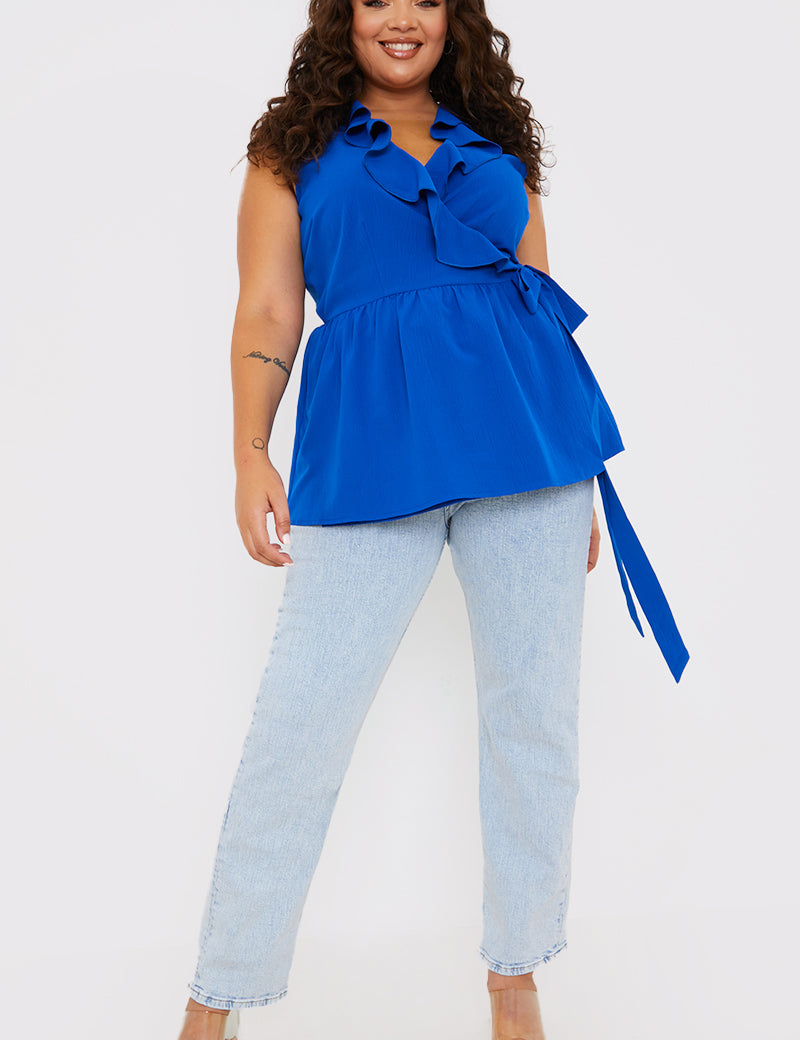 Frill Wrap Top