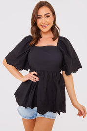 Broderie Smock Top