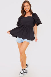 Broderie Smock Top