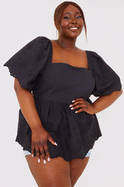 Broderie Smock Top