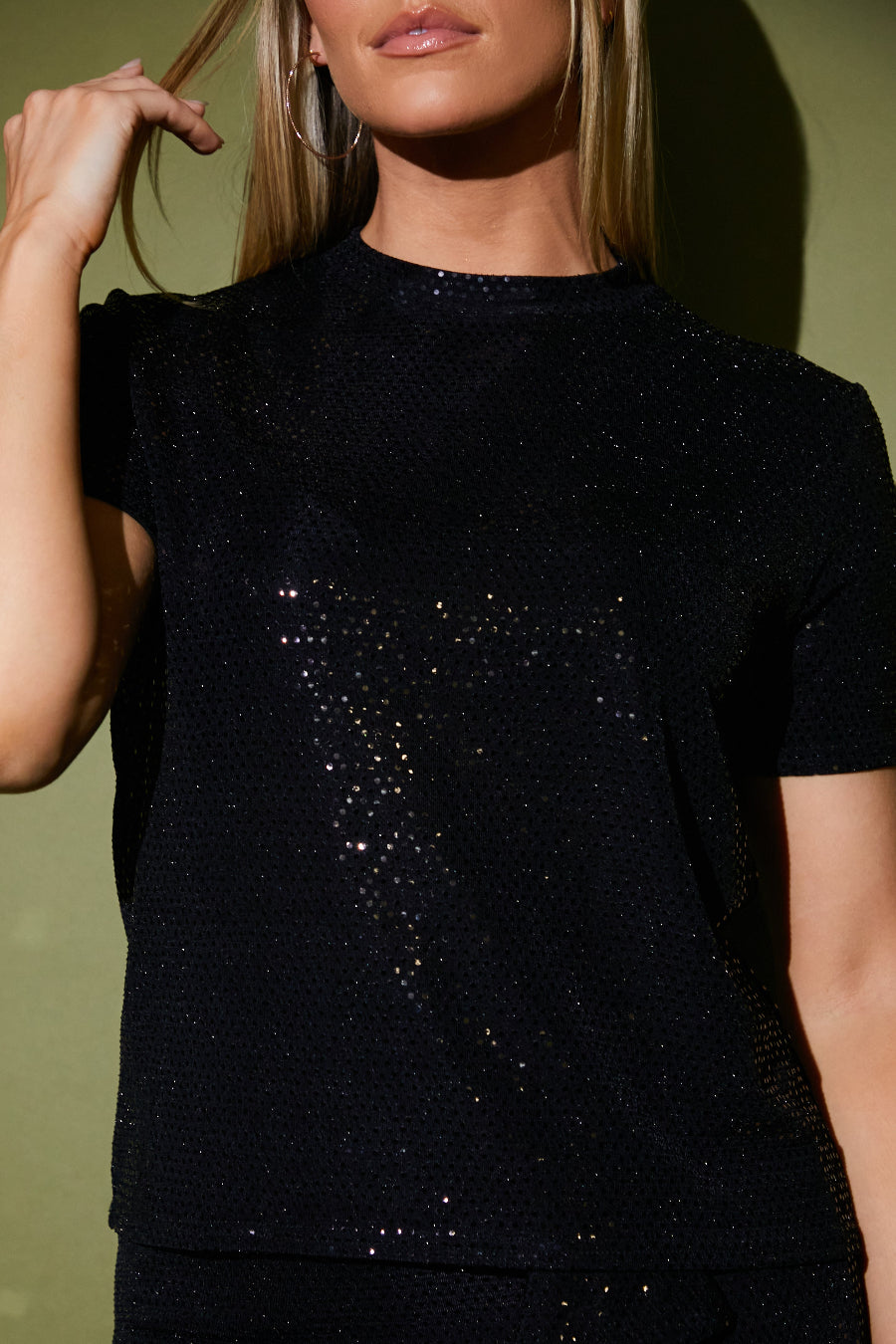 Disco Sequin Co Ord T Shirt