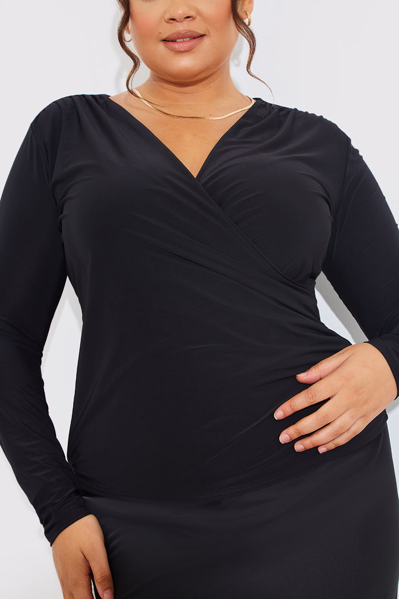Slinky Wrap Top