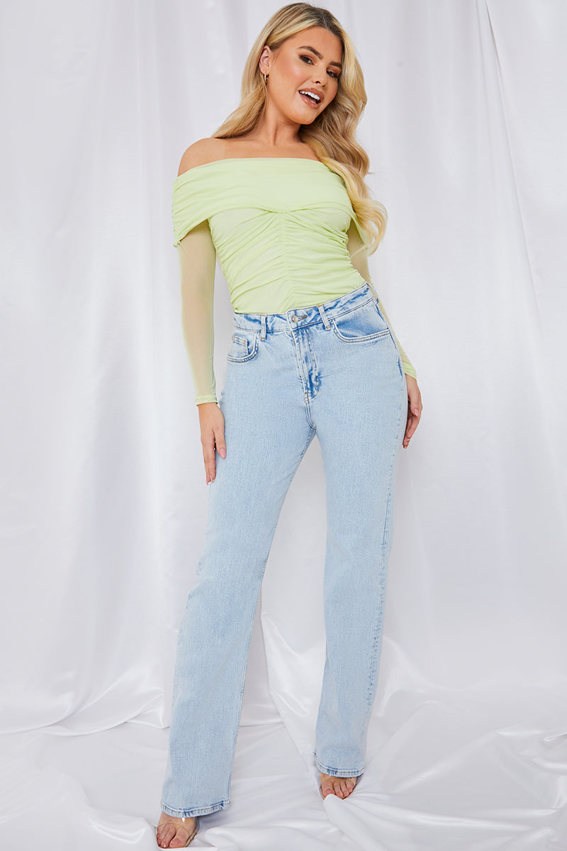 Mesh Bardot Top