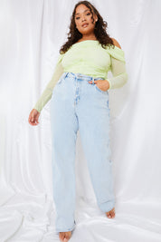 Mesh Bardot Top