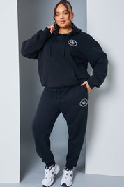 'Health And Wellness' Slogan Oversized Hoodie