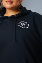 'Health And Wellness' Slogan Oversized Hoodie