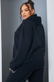 'Health And Wellness' Slogan Oversized Hoodie