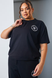 'Health And Wellness' Slogan Oversized T-Shirt