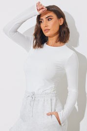 Long Sleeve Double Layer Slinky Bodysuit