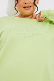 Embroidered Sunshine Sweater