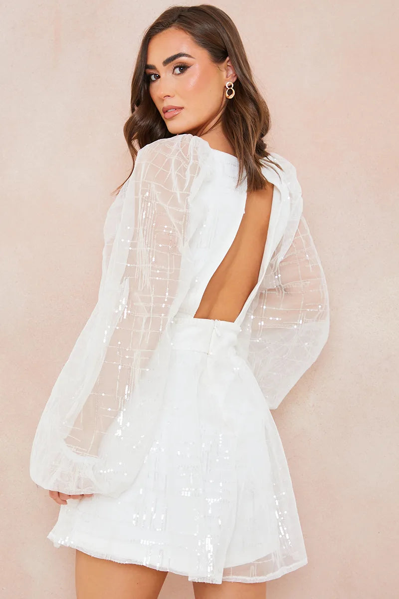 Premium Sequin Playsuit – InTheStyle - Main Image