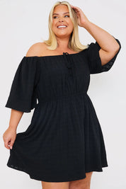 Milkmaid Style Floaty Sleeve Mini Dress