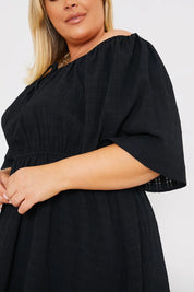 Milkmaid Style Floaty Sleeve Mini Dress