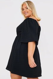 Milkmaid Style Floaty Sleeve Mini Dress