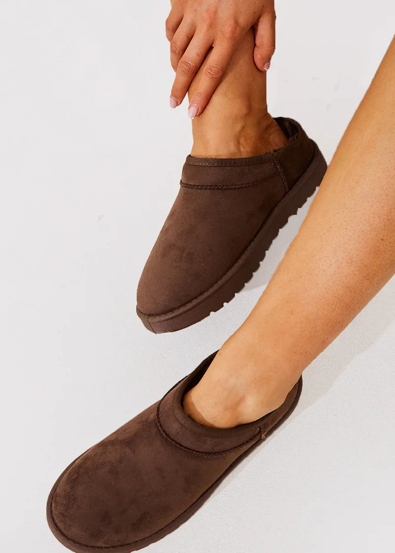 Faux Suede Flat Shoe