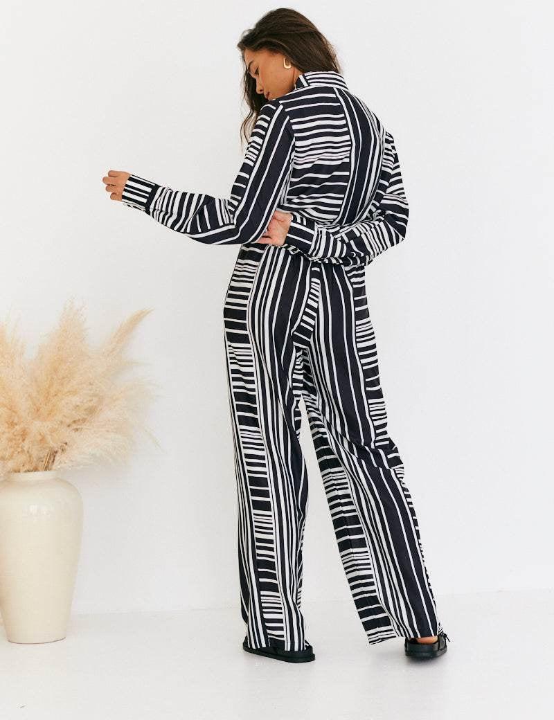 Abstract Stripe Co-Ord Trouser - InTheStyle