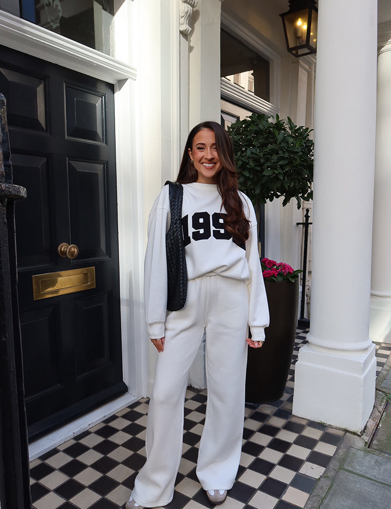 Drawstring Waist Wide Leg Jogger