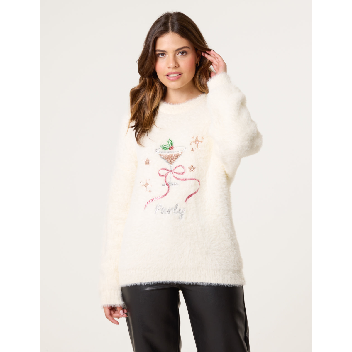 Christmas Cocktail Sequin Jumper