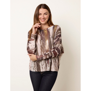 Metallic Paint Brush Top