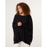 Boxy Jumper With Buttons