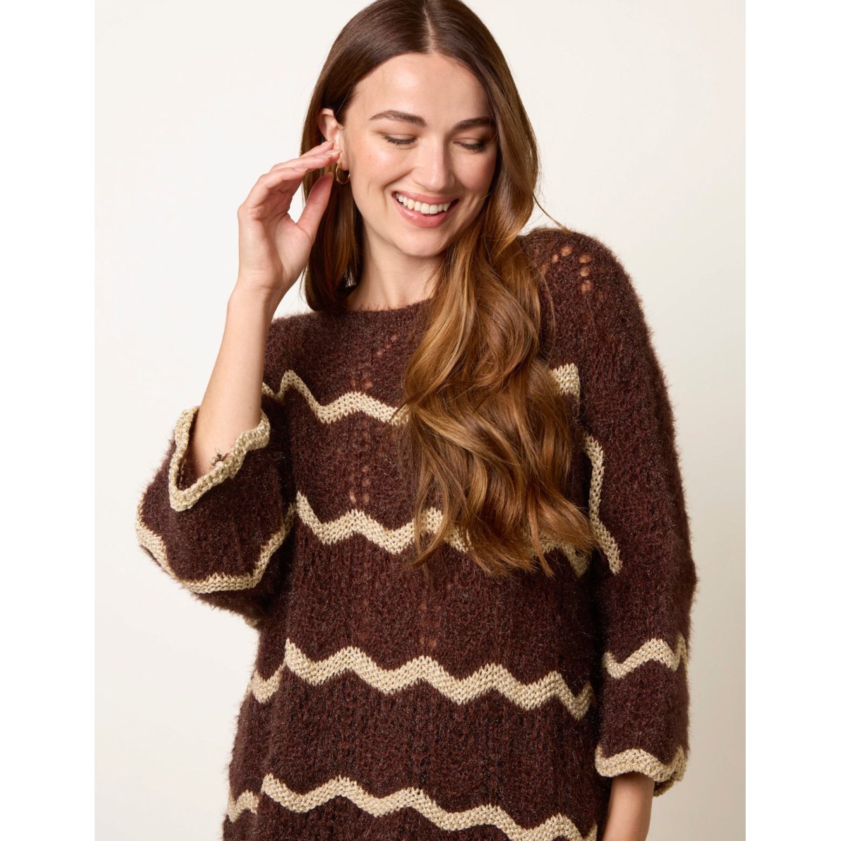 Zig Zag Metallic Jumper