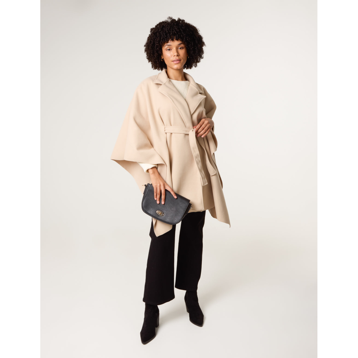 Belted Cape Coat