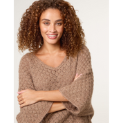 Pointelle Knit Batwing Jumper